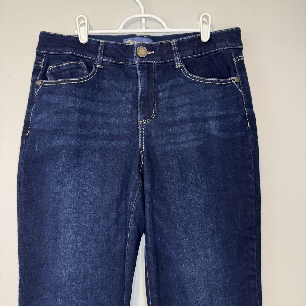 Democracy Absolution Bootcut Jeans Womens 14P (34x28) Dark Wash Elastic Waist - Picture 2 of 12